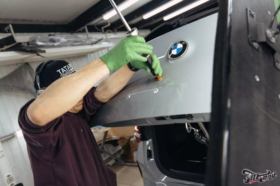 Устранение вмятин по системе PDR с совершенно нового BMW X3
